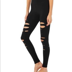 Alo Yoga High-Waist Ripped Warrior Legging